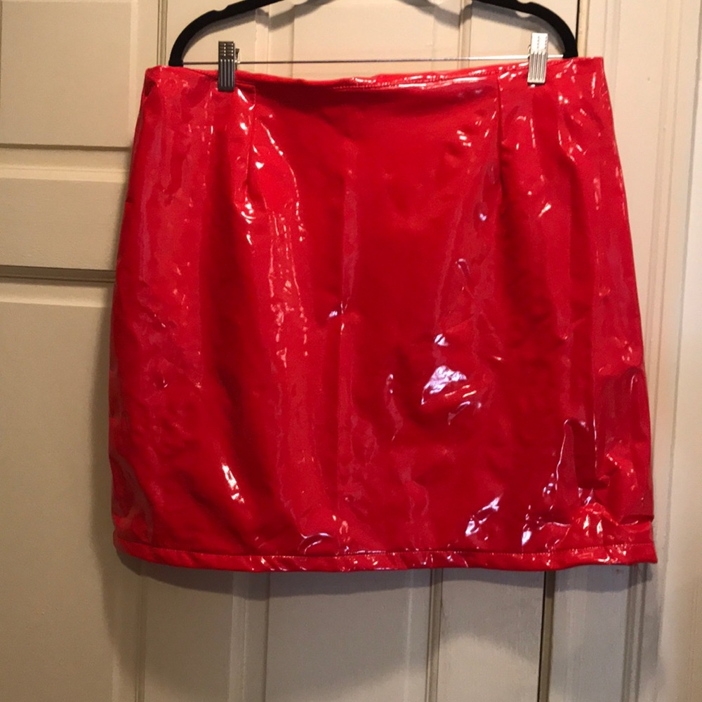 Missguided Vinyl Skirt